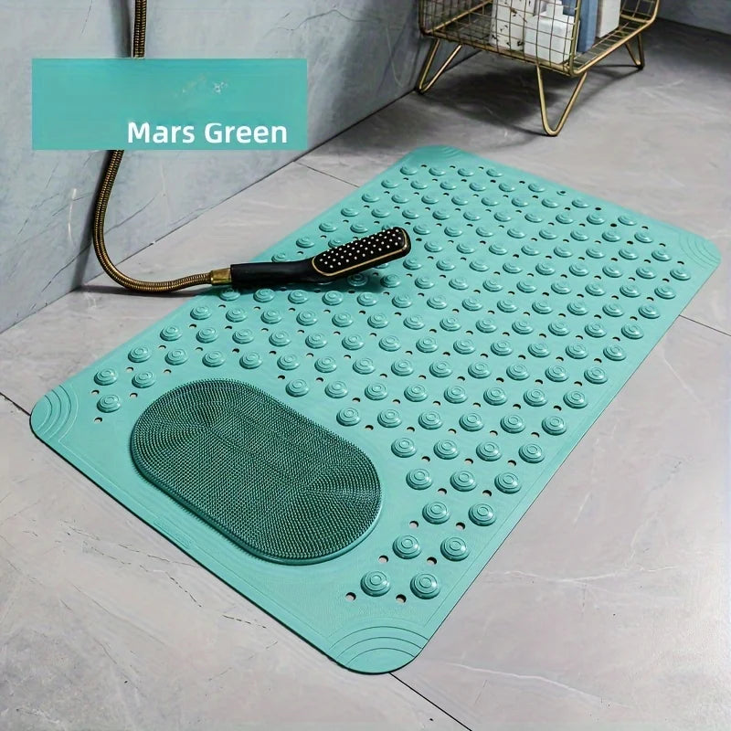 Non Slip PVC Bath Mat Massage Nubs Bathroom Shower Rug 0.8cm Thick