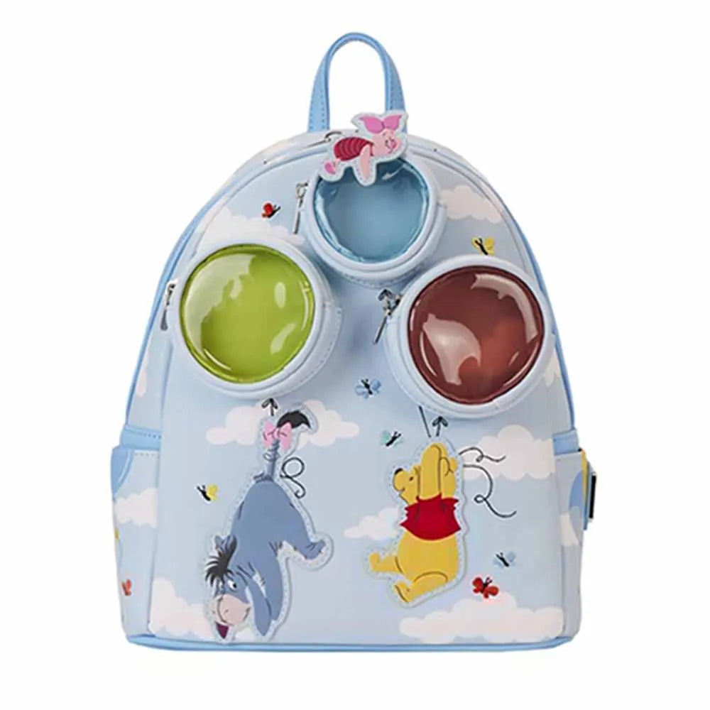 Disney Inside Out Sadness Cartoon Mini PU Leather Backpack Cute Girl Storage Bag