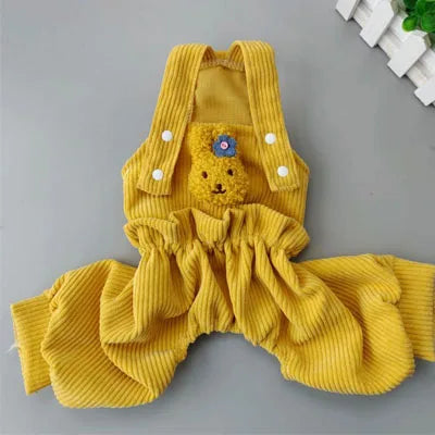 Small Medium Dog Strap Jumpsuit Cute Pet Overalls Pajamas