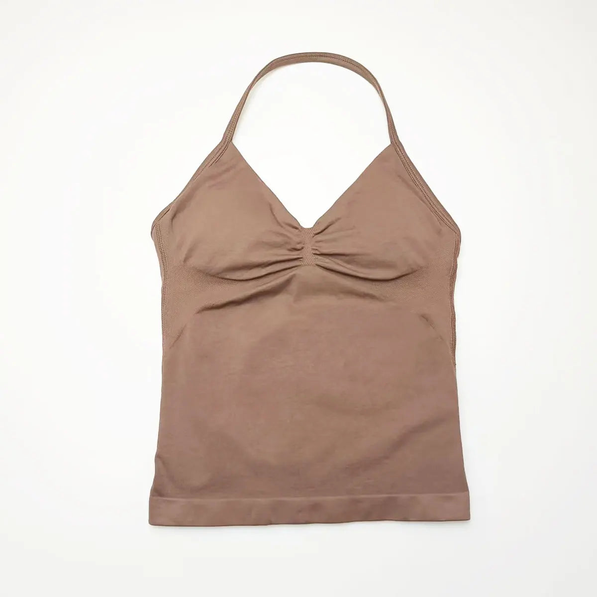 Longline Strappy Yoga Sports Vest Women Gym Workout Halter Bra Top