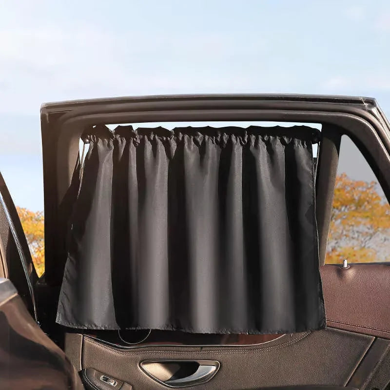 Car Window Sun Shade Curtain Suction Cup UV Protection for Kids and Babies
