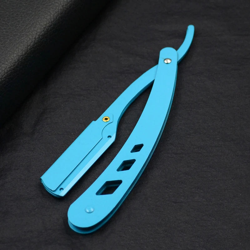 Men Folding Barber Razor Black