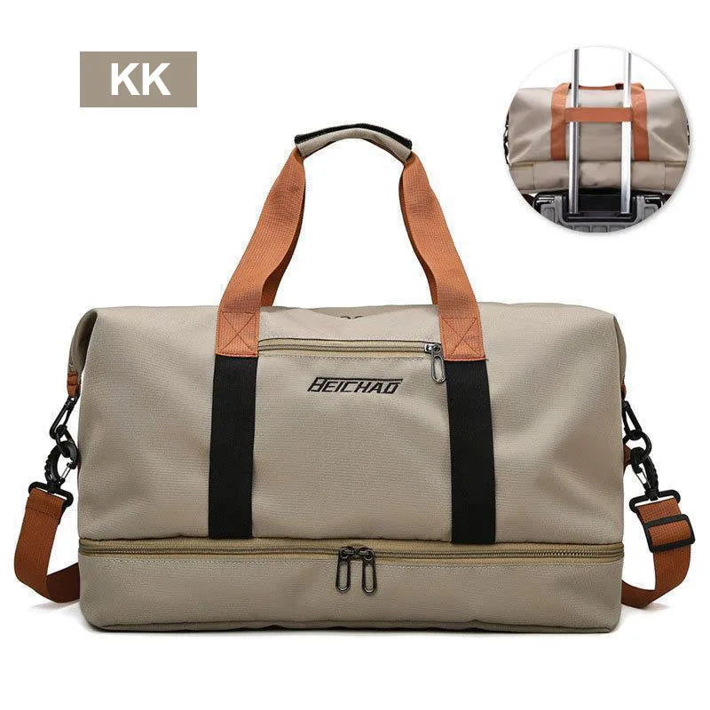 Travel Gym Bag Waterproof Duffle Large Capacity Fitness Bag With Shoe Compartment