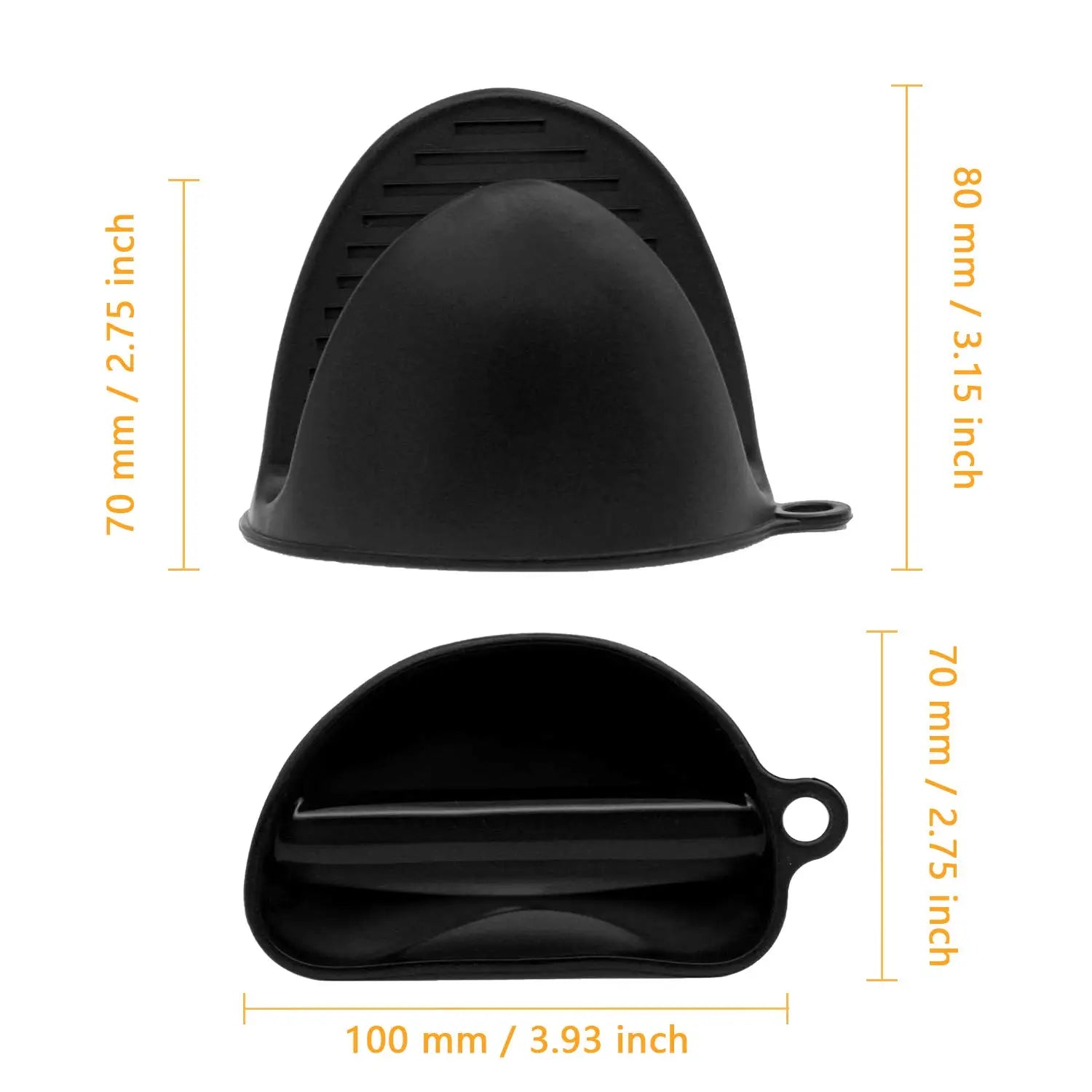 Heat Resistant Silicone Pinch Mitts – Mini Oven Grips for Kitchen Cooking
