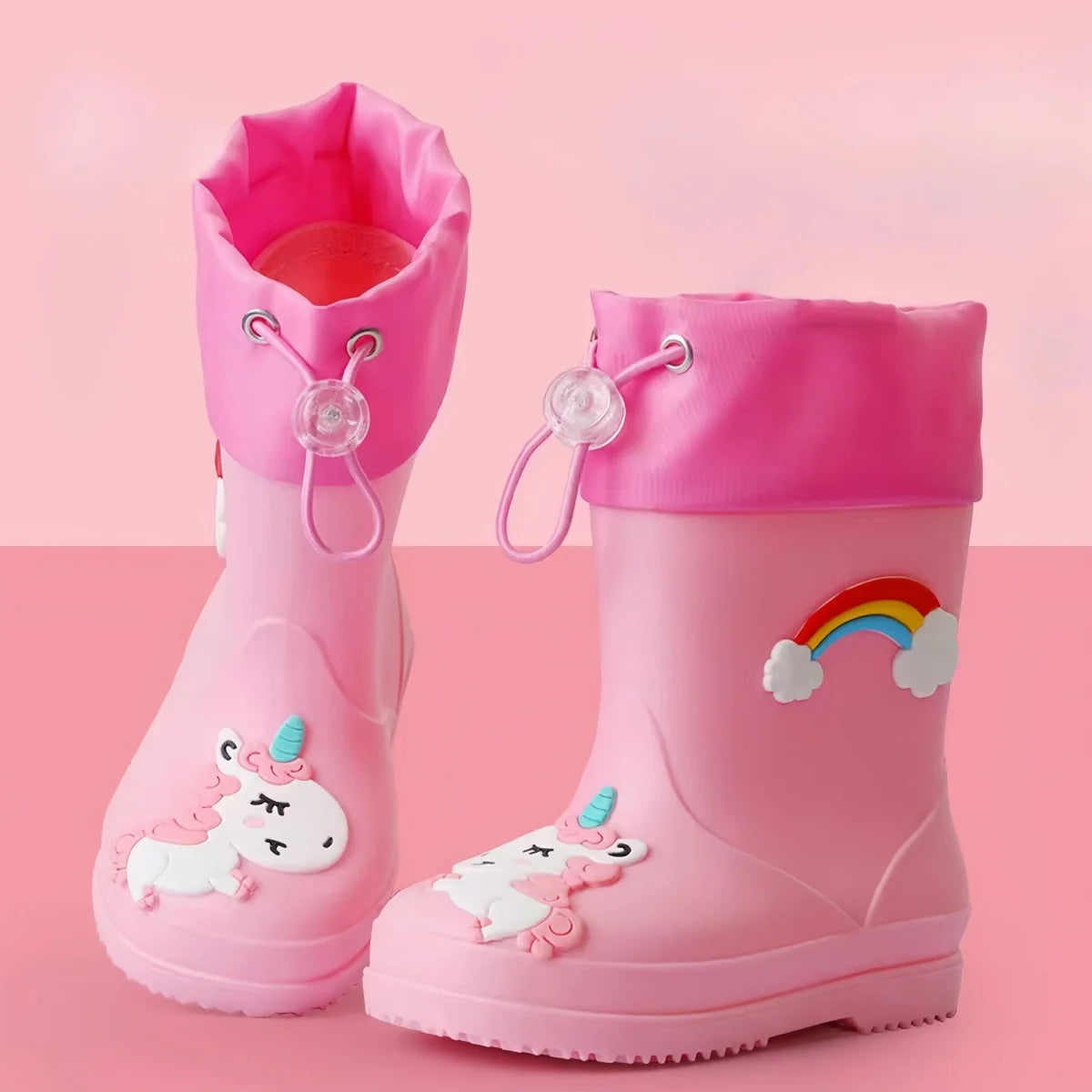 Kids Non Slip Rain Shoes Thick Sole Water Sandals for Girls