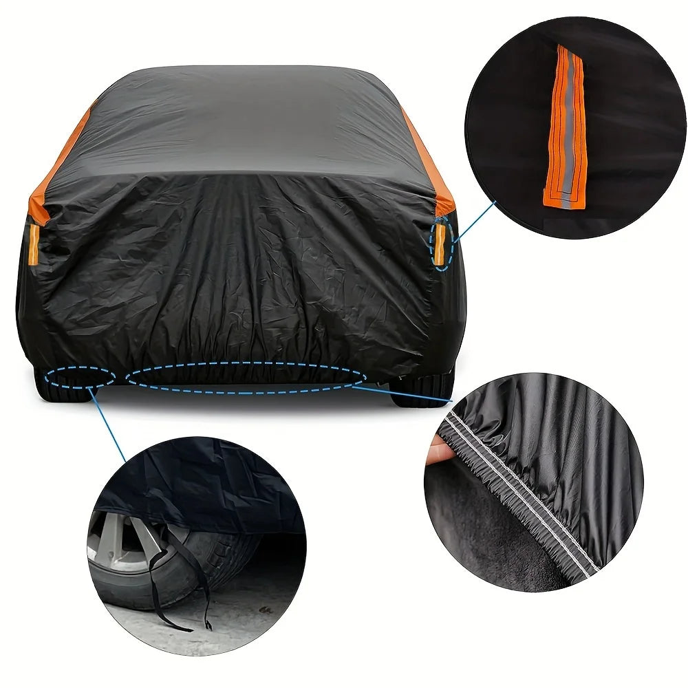 Car Cover Waterproof Outdoor – Full Protection UV Rain Snow Dust Cover for Sedan SUV