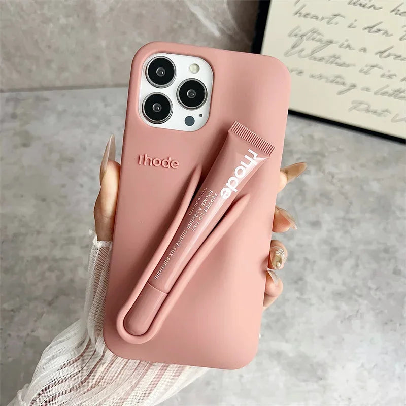 Lemontini Lip Gloss Silicone iPhone Case