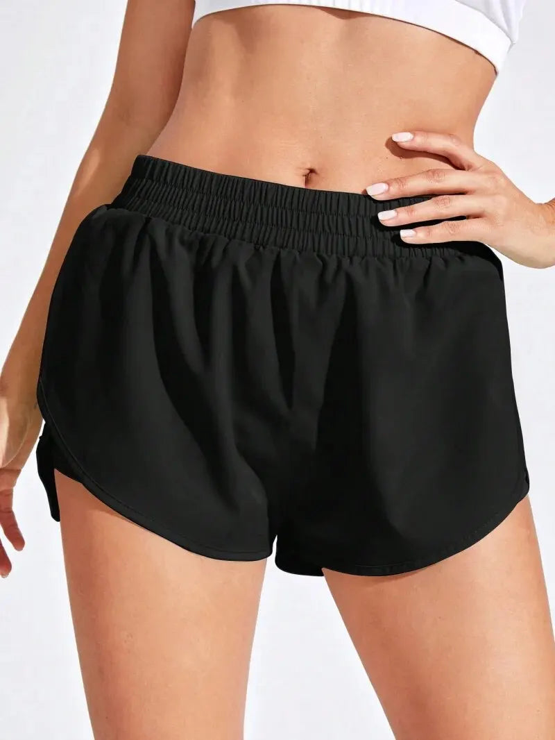 Women Yoga Shorts Elastic Fitness Running Gym Sport Shorts Workout Leggings