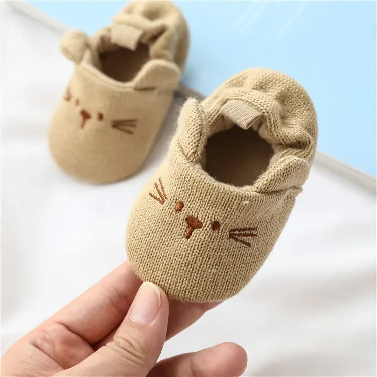 Baby Animal Ear Crib Shoes Soft Sole 0 18 Months