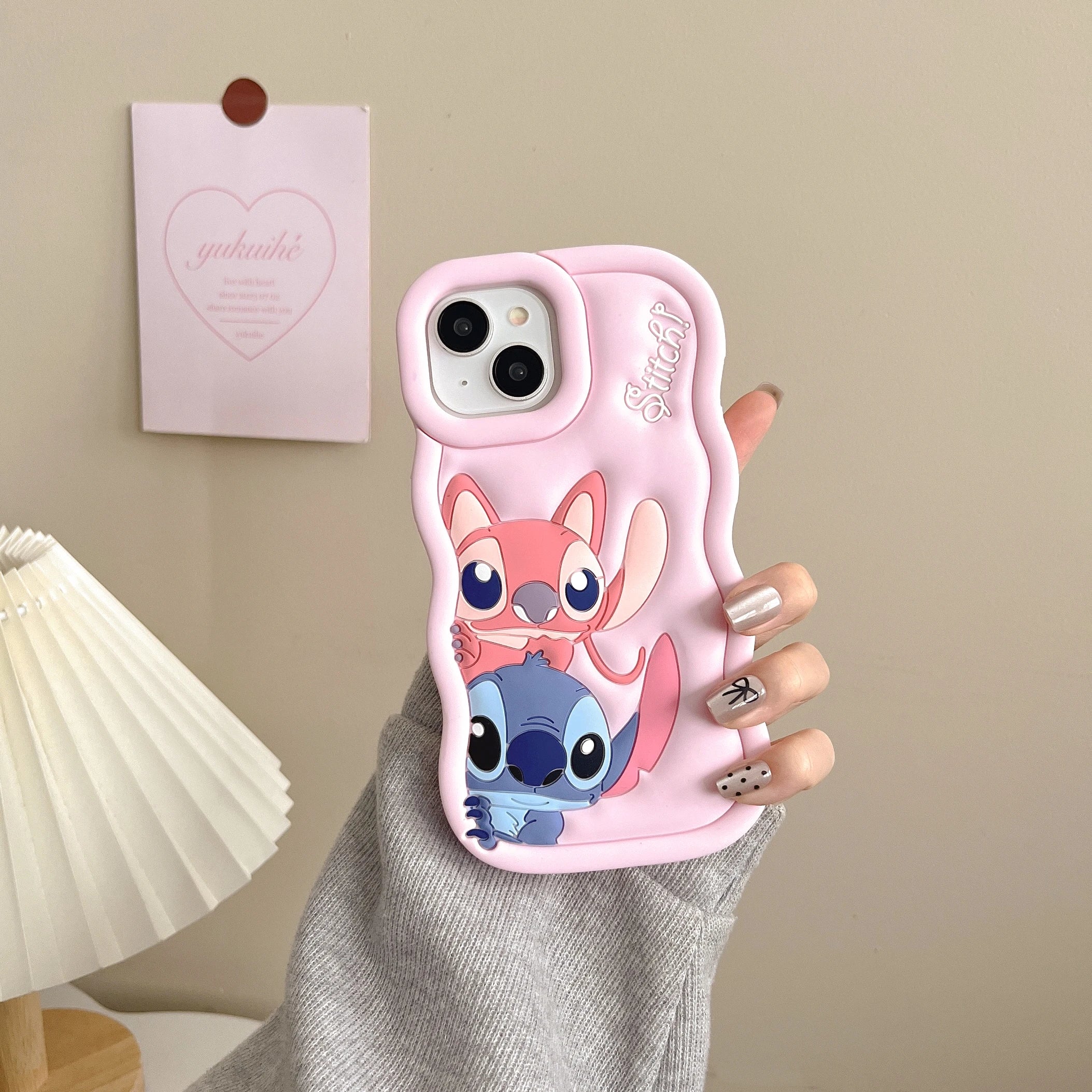 Cute 3D Stitch Silicone Soft Shockproof iPhone Case