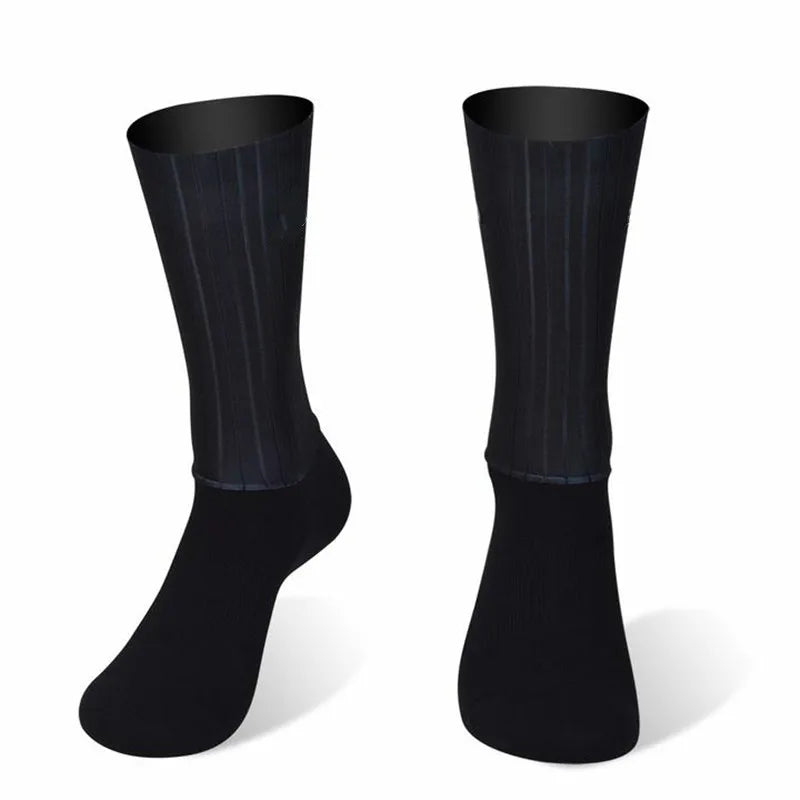 Aero Cycling Anti Slip Silicone Socks Men Breathable Sports Cycling Running Socks