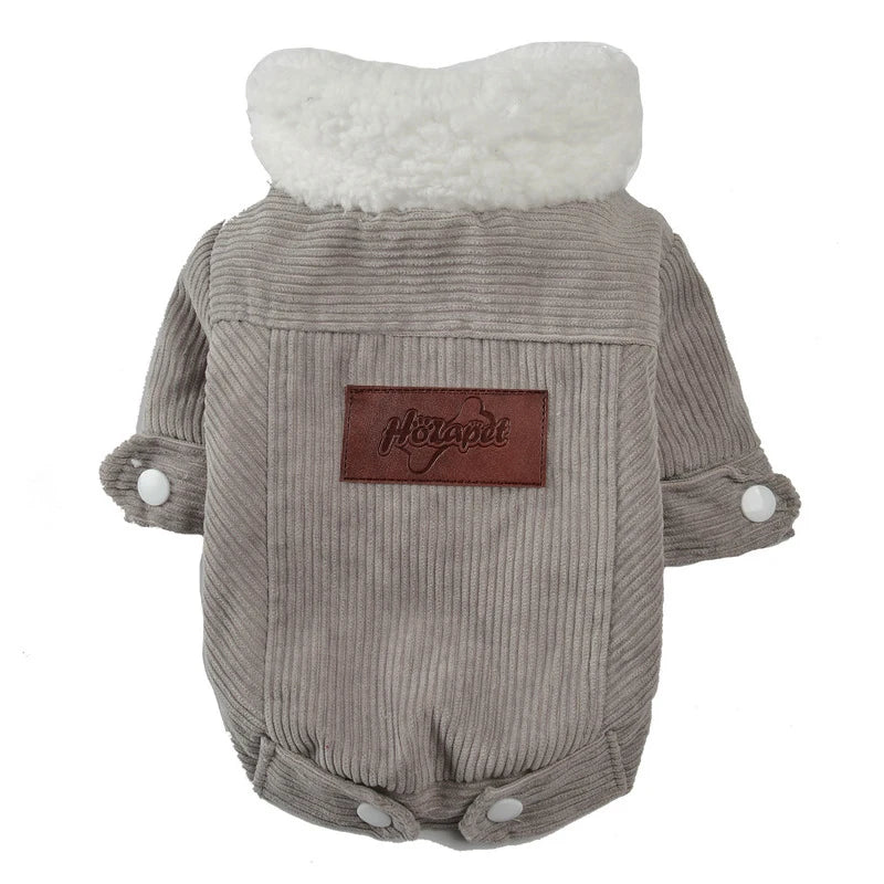 Warm Fleece Dog Jacket Cozy Pet Coat