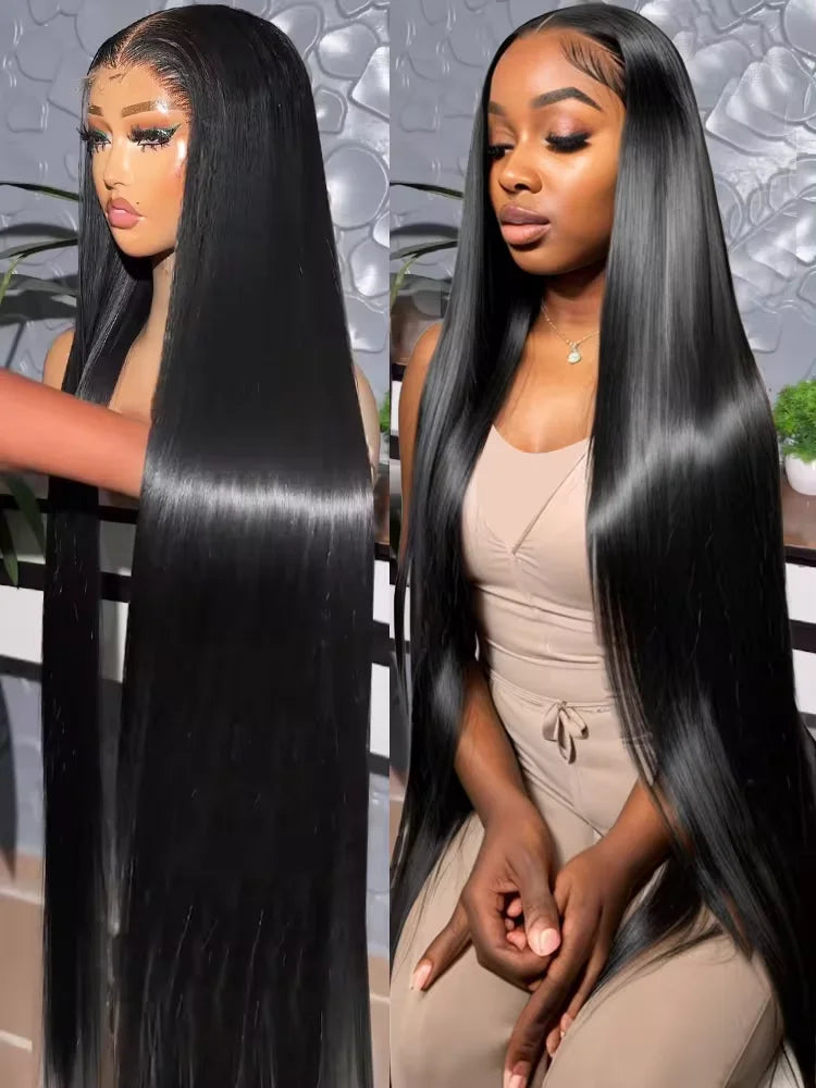 Bone Straight Wig – 220 Density HD Lace Front Human Hair Wig (Extra Long)