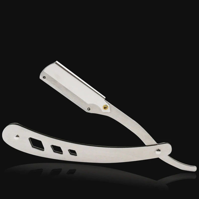 Men Folding Barber Razor Black