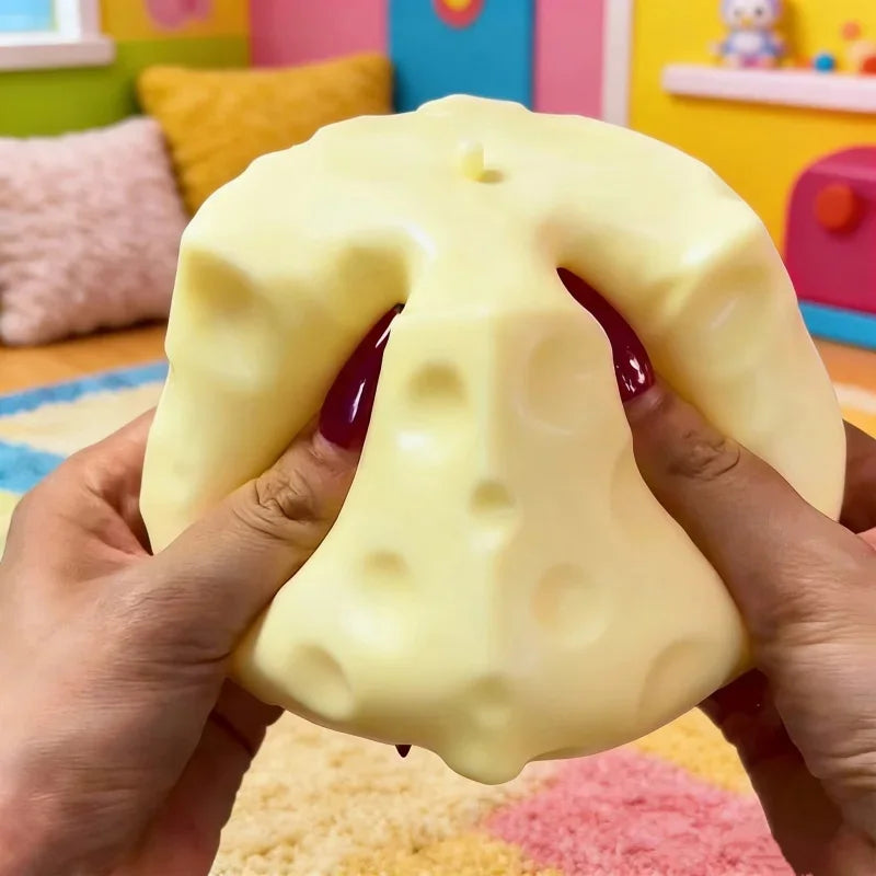 Slow Rebound Cheese Squishy – Stress Relief Squeeze Toy for Relaxation & Fun
