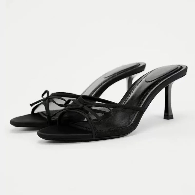 Women Slim High Heel Sandals Summer Dress Shoes