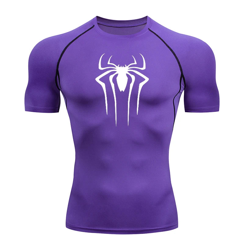 Men Compression Short Sleeve Quick Dry Gym Running Fitness T Shirt