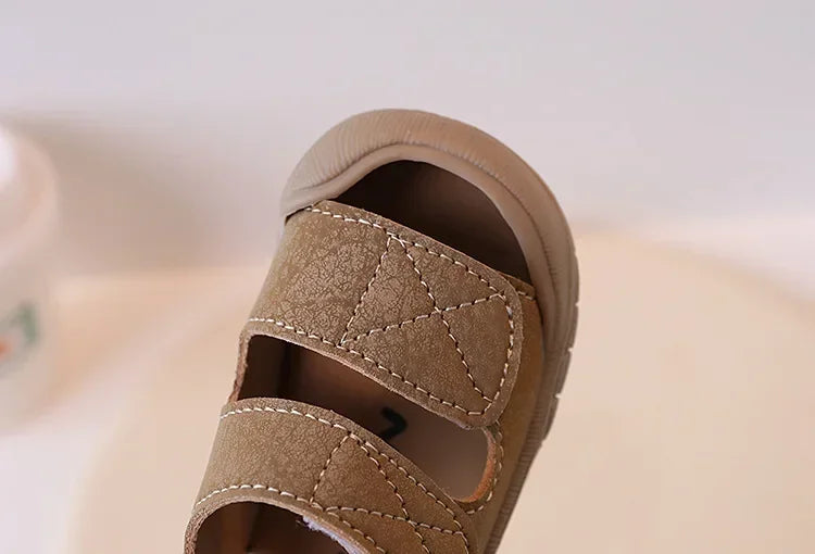 Toddler Boys Soft Sole Sandals Anti Collision Walking Beach Shoes