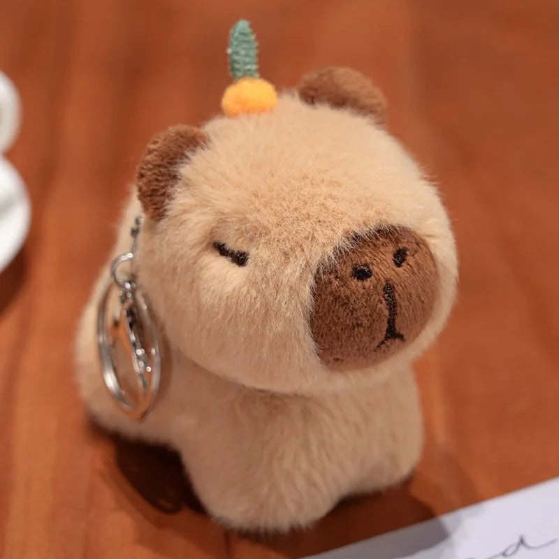Capybara Plush Keychain Kawaii Plush Pendant Bag Charm Gift