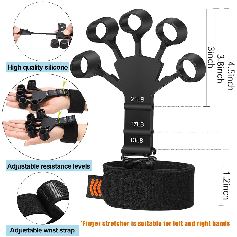 Adjustable Hand Gripper 5–60kg Finger Wrist Strength Trainer Fitness Exerciser