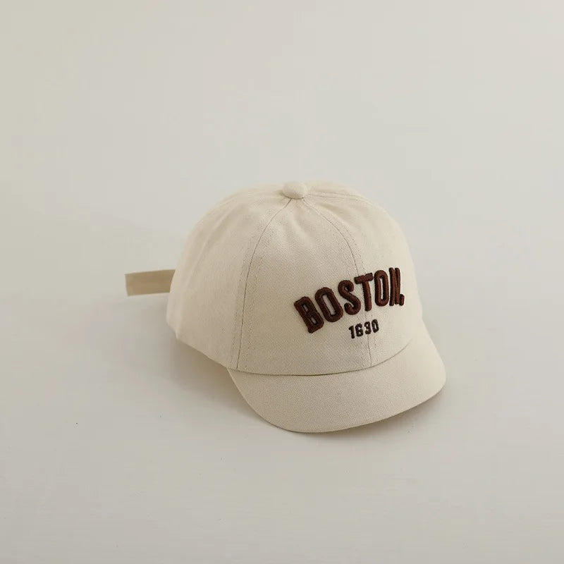 Kids Embroidery Baseball Cap Cotton Sun Hat Letter Peaked Cap Boys Girls Casual
