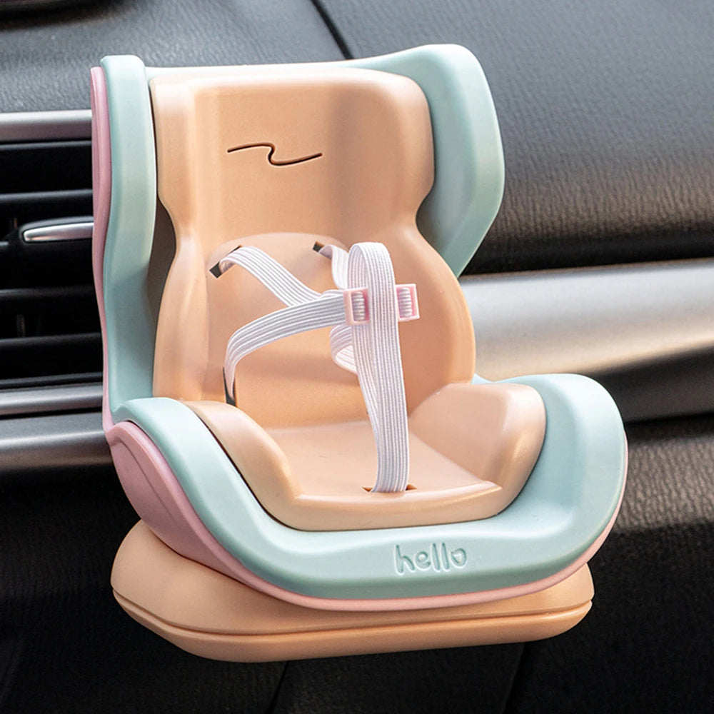Labubu Doll Car Seat Air Vent Holder Accessory