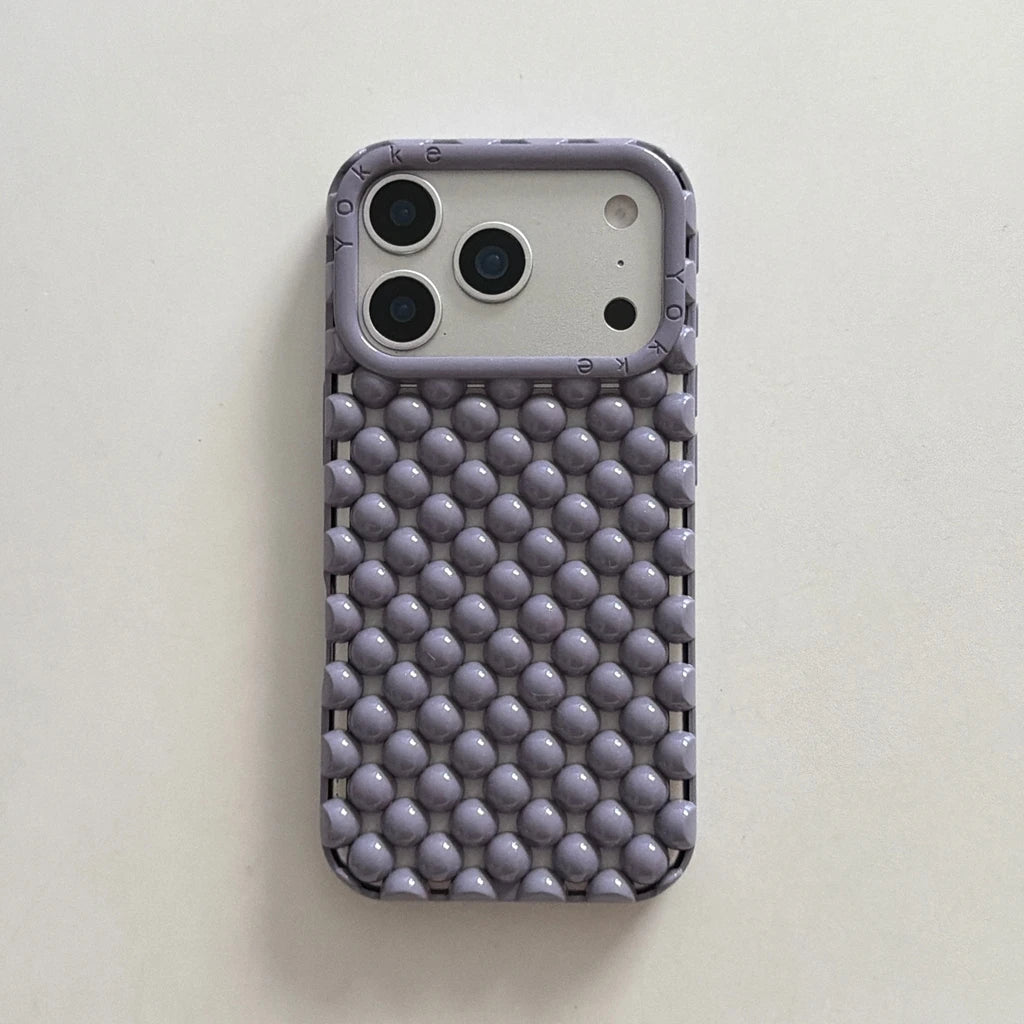 Stereoscopic Hollow Pearl Bead Shockproof iPhone Case