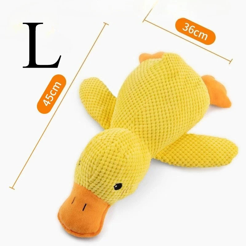 Duck Plush Dog Chew Toy with Quacking Sound