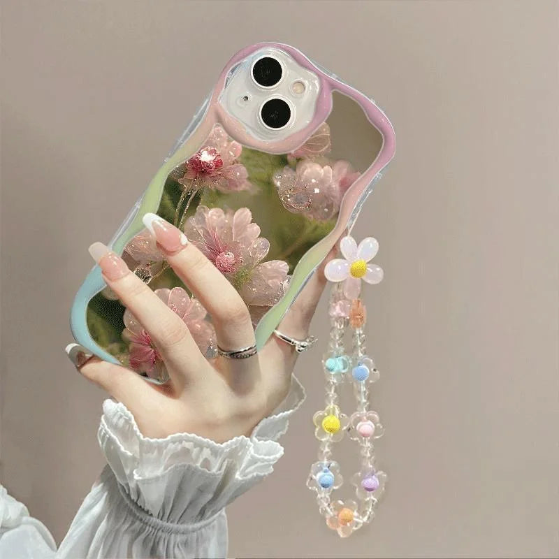 Flower Bracelet Wrist Strap iPhone Case