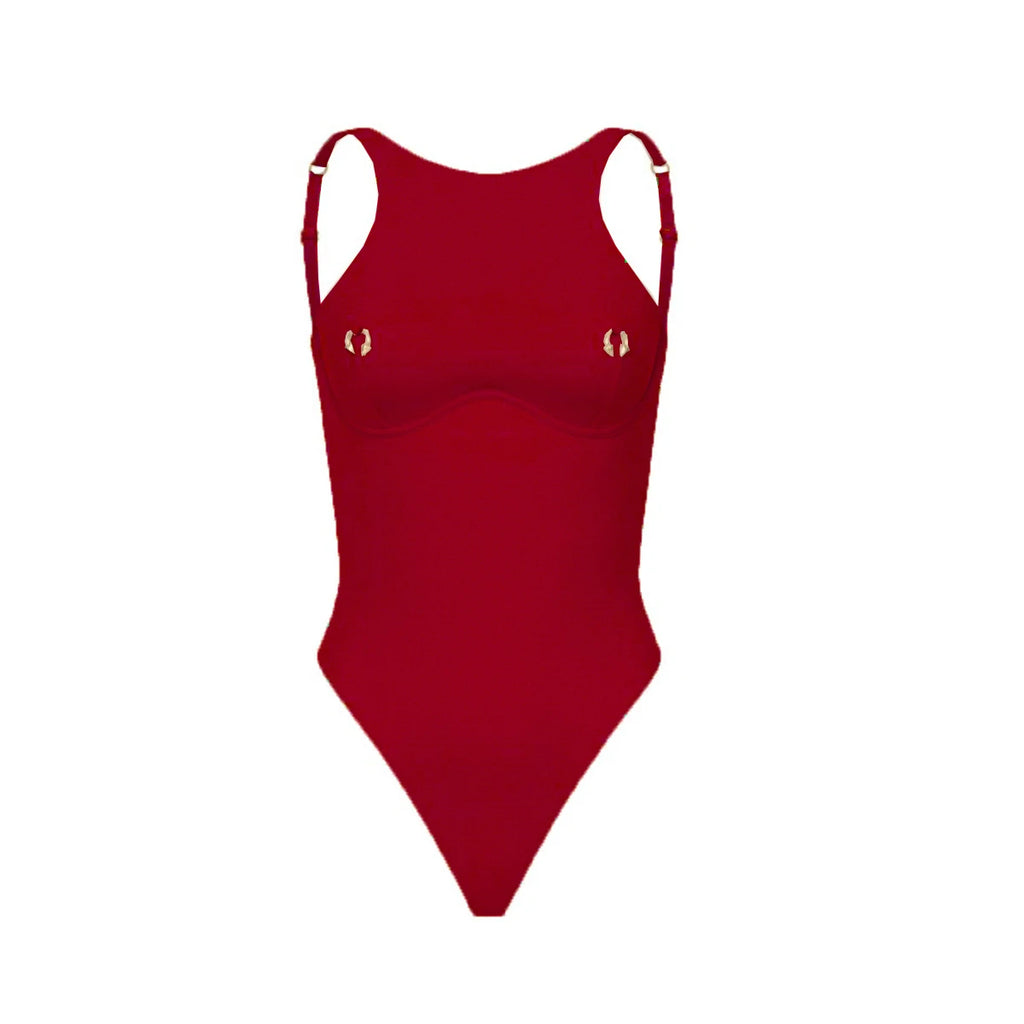 Women One Piece Monokini Swimsuit High Waist Sexy Swimwear Beach Bathing Suit