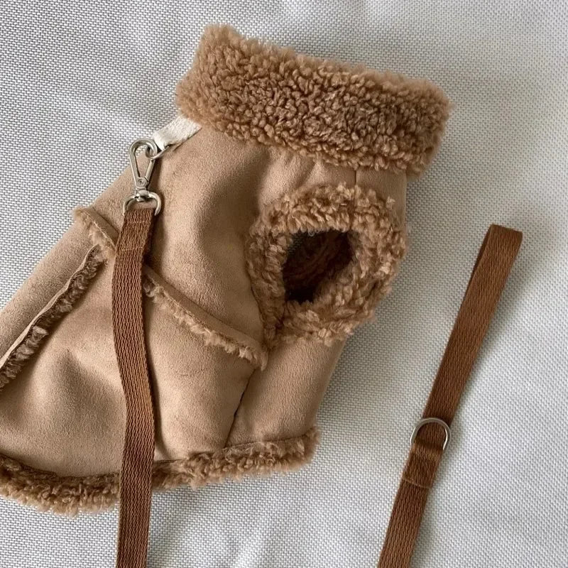 Small Dog Cute Vest Jacket Autumn Winter Pet Coat Soft Clothing