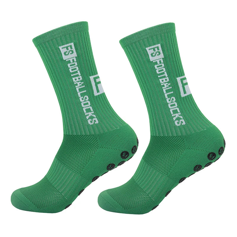 Anti Slip Football Socks Mid Calf Non Slip Grip Socks Men Women Sports Cycling Running Yoga Socks 1 Pair