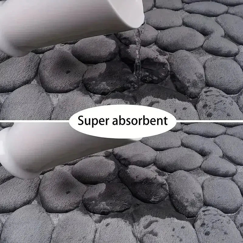 1pc Embossed Fiber Carpet