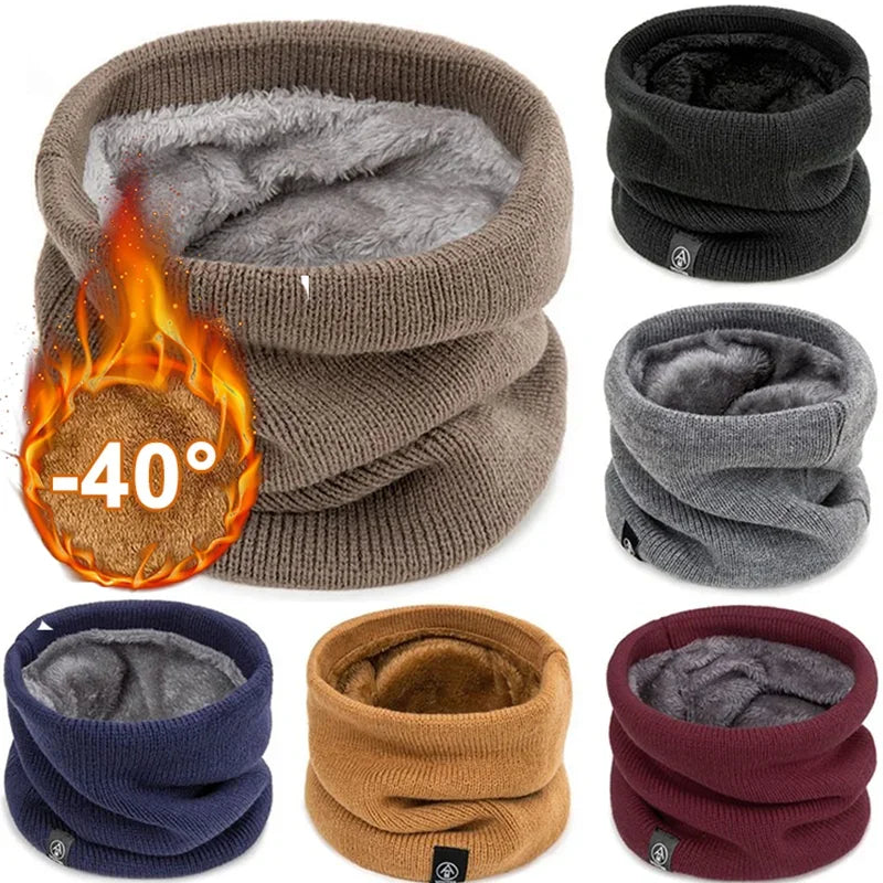 Knitted Neck Warmer Winter Scarf Face Cover for Men Women Outdoor Sport