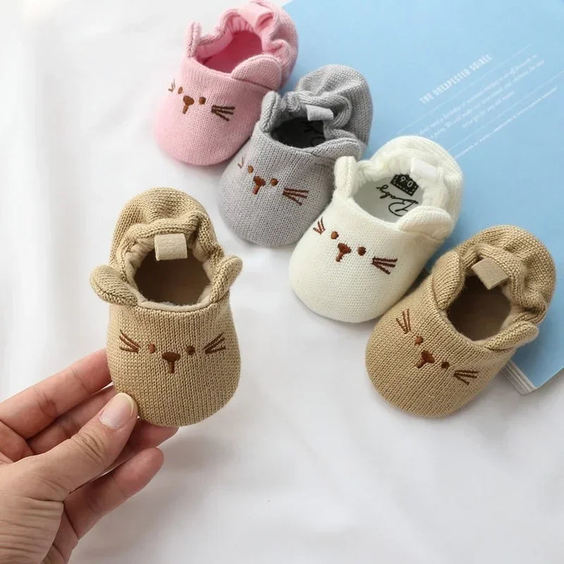 Baby Animal Ear Crib Shoes Soft Sole 0 18 Months