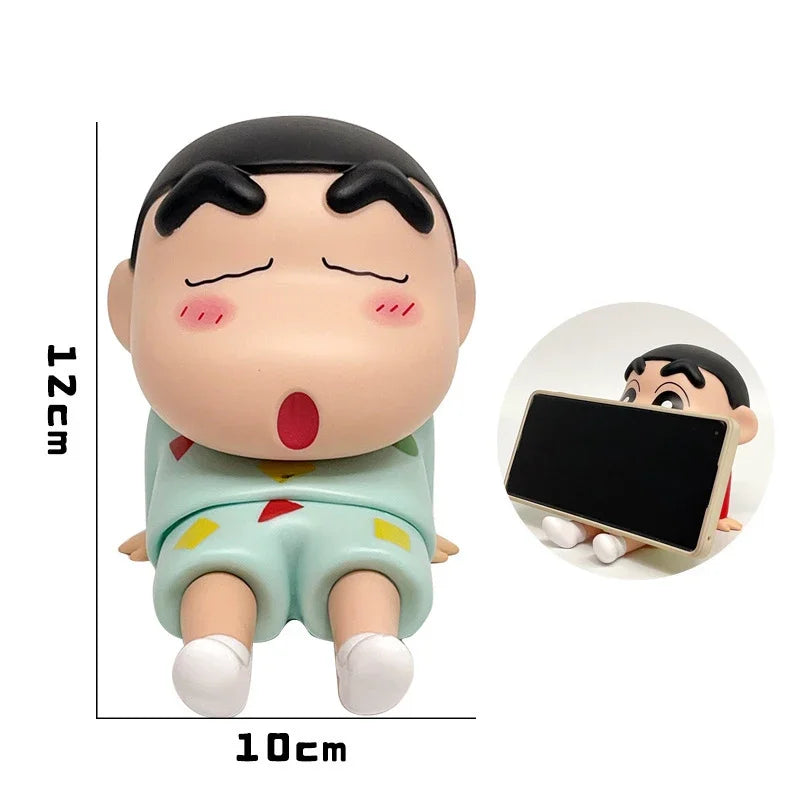 Crayon Shin-Chan Anime Phone Holder Desktop Ornament Mini GK Toy Gift