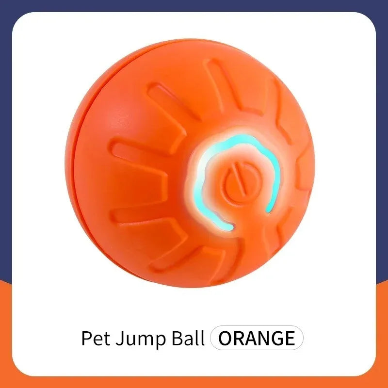 Smart Interactive Dog Toy Ball USB Rechargeable Automatic Bouncing Pet Toy with Lights