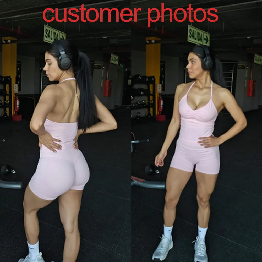 Women Yoga Tank Top Strappy Fitness Top Seamless Gym Workout Aesthetic Outfit