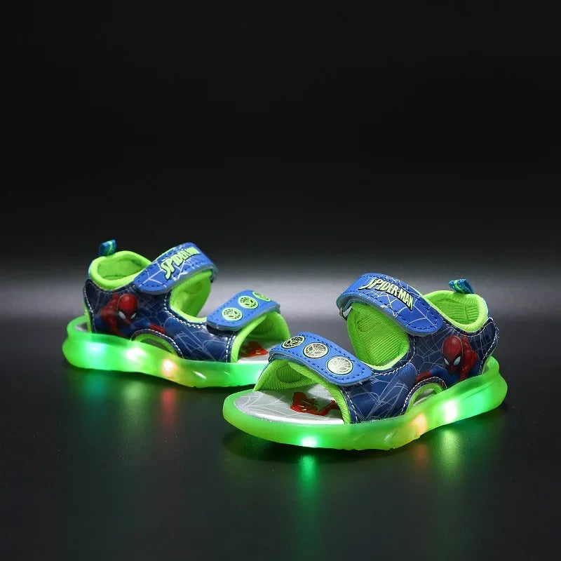 Kids LED Light Up Sandals Non Slip Summer Sports Shoes for Boys and Girls