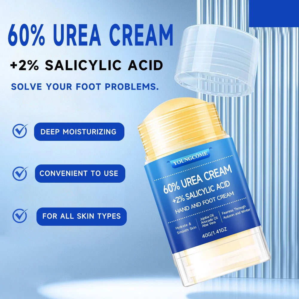 Urea Foot Cream 60% – Intensive Moisturizing Heel Repair Cream for Dry, Cracked Feet