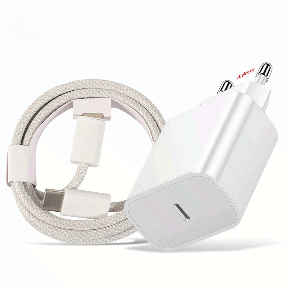 20W PD USB C Fast Charging Charger Type C Adapter Cable