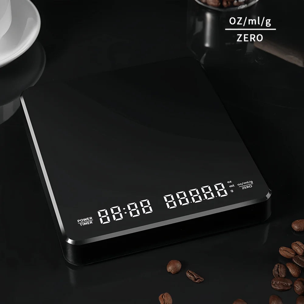 High Precision Coffee Scale USB Timer LED Waterproof Pad 3kg 5kg