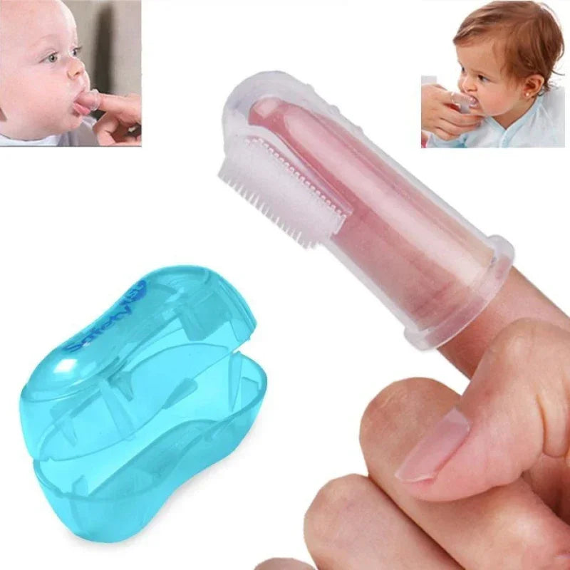 Silicone Pet Finger Toothbrush – Soft Dental Brush for Dogs and Cats
