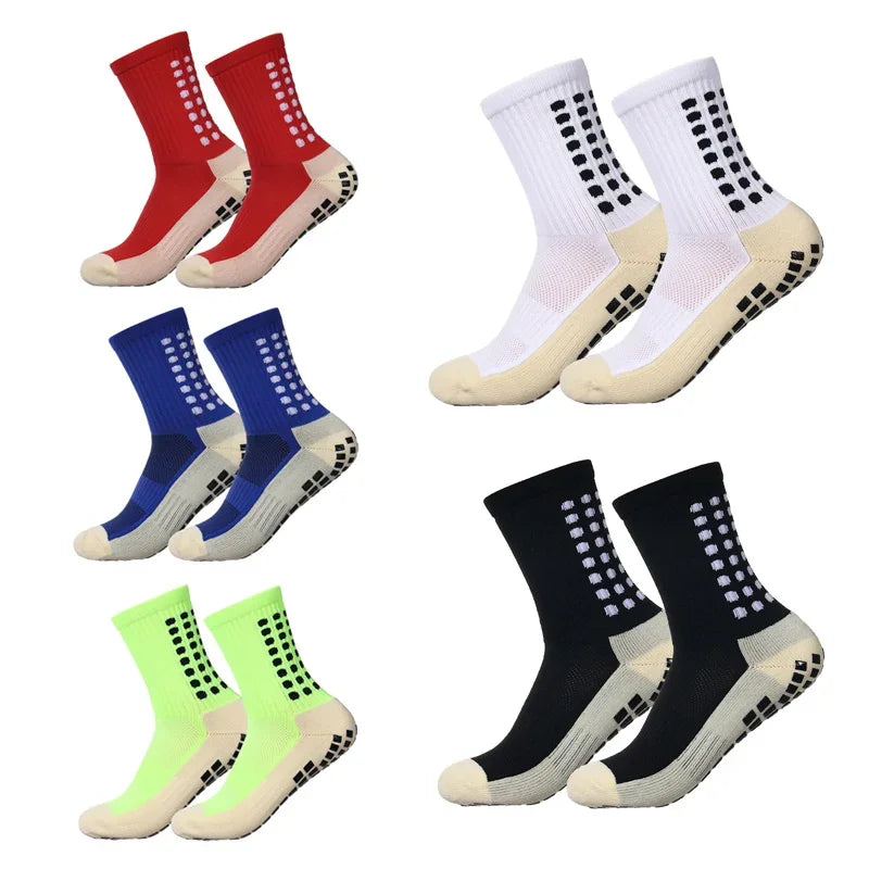 Anti Slip Football Grip Socks Silicone Bottom Breathable Sports Running Cycling Training Socks Men Women
