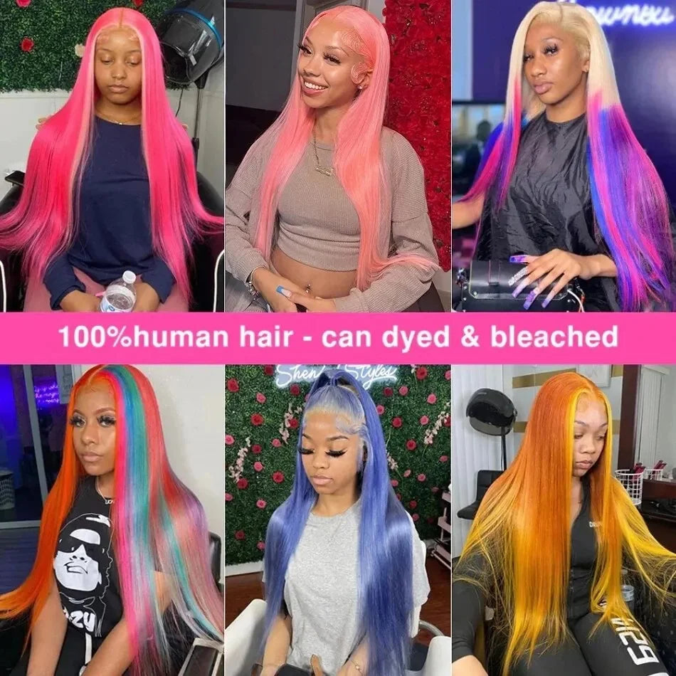 613 Blonde Wig – Straight HD Lace Front Human Hair Wig (Platinum Blonde)