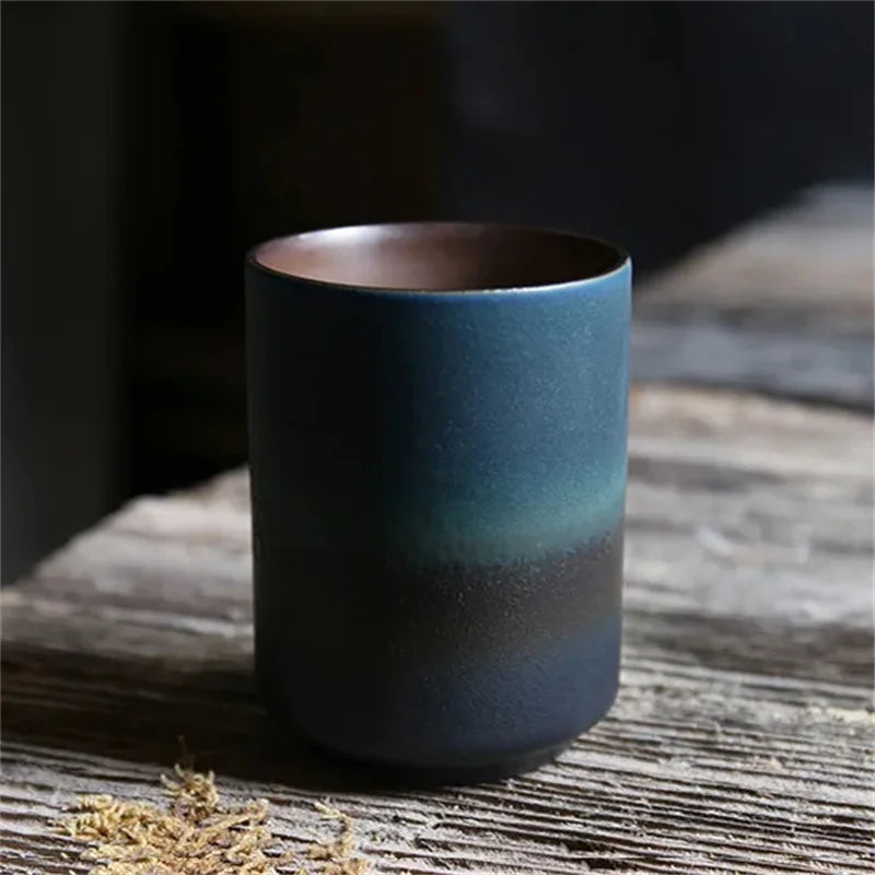 Stoneware Coffee Mug Kiln Fired Gradient Large Water Cup