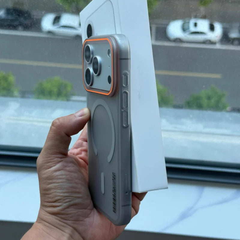 Matte Translucent Barcode Magnetic MagSafe iPhone Case
