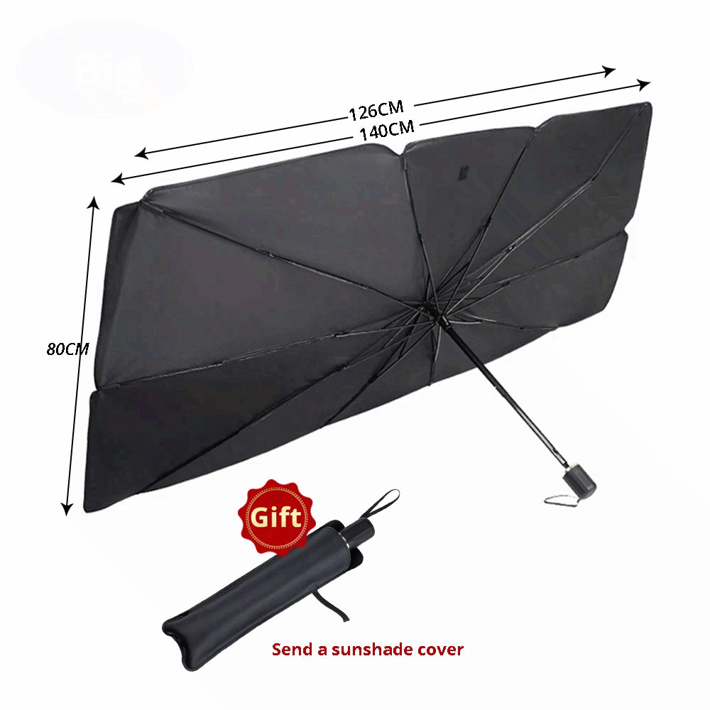 Foldable Car Windshield Sun Shade Umbrella UV Protection Front Window Cover