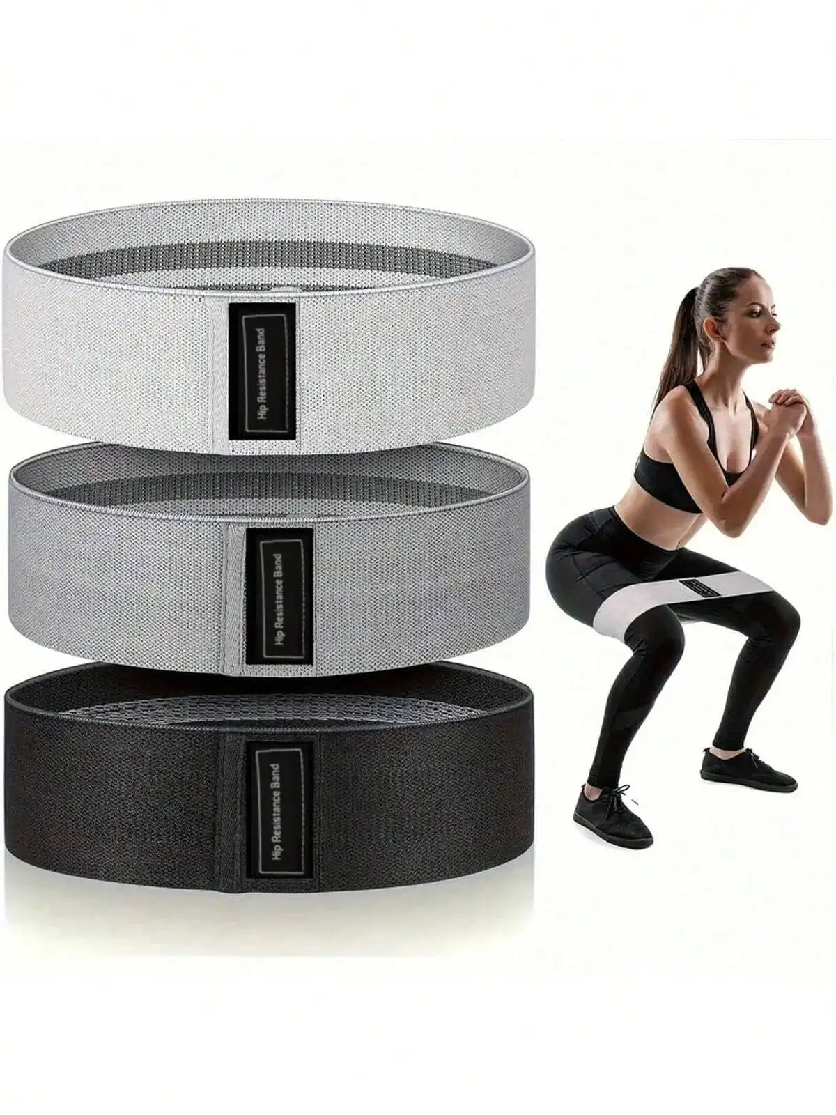 Fabric Resistance Bands Hip Booty Loop Glute Thigh Workout Squat Yoga Fitness Bands