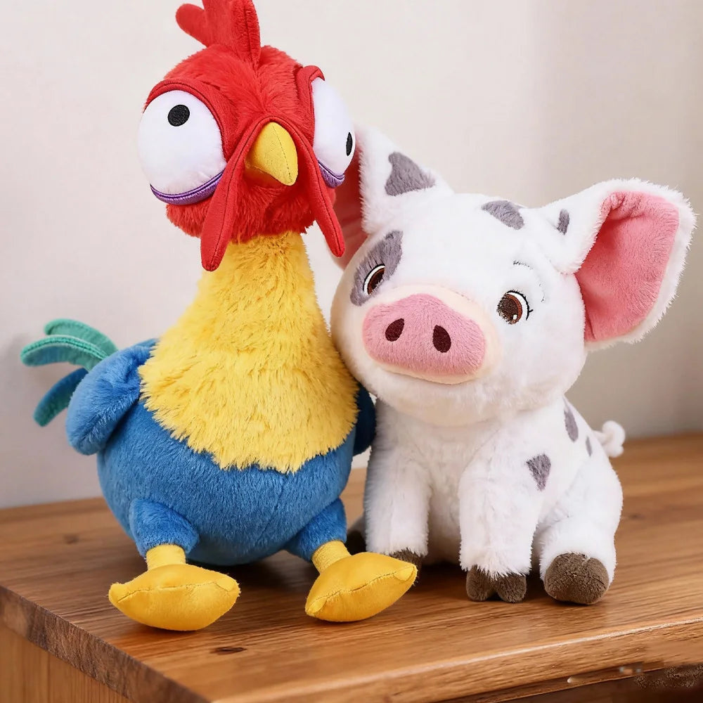 Moana Inspired Pig and Rooster Plush Toy Cute Stuffed Animal for Kids Sleep Companion